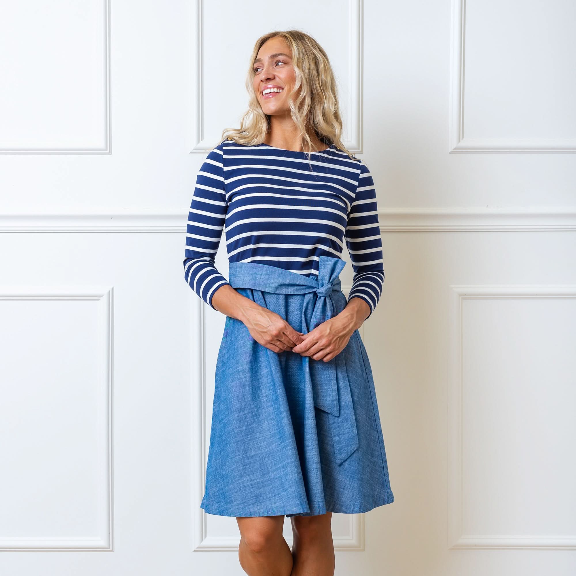 French Jersey Skater Dress