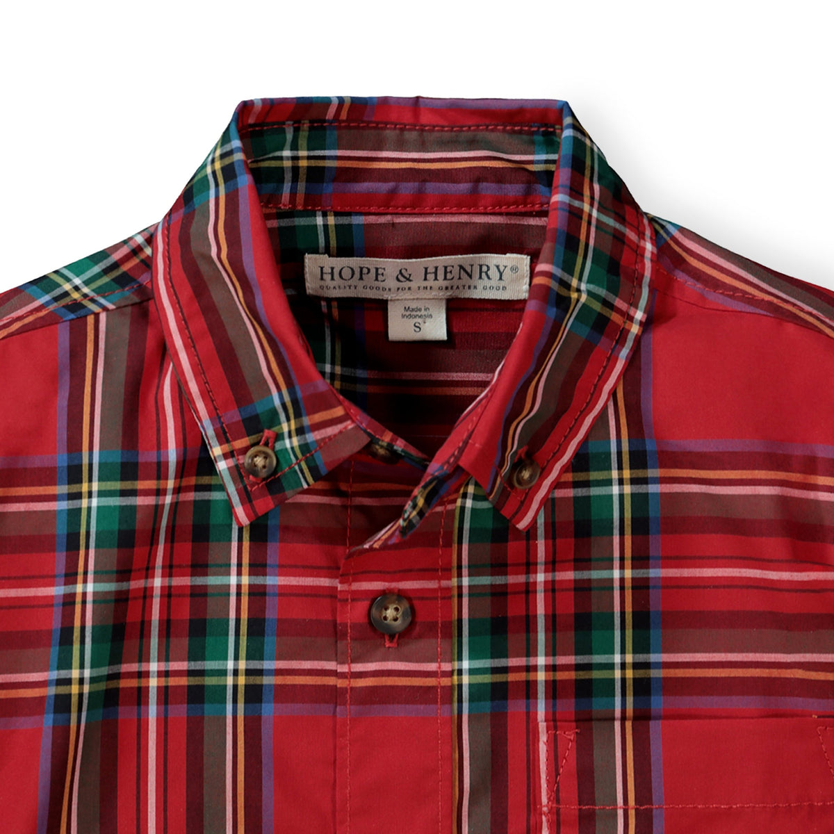 Stretch Poplin Button Down Shirt - Baby
