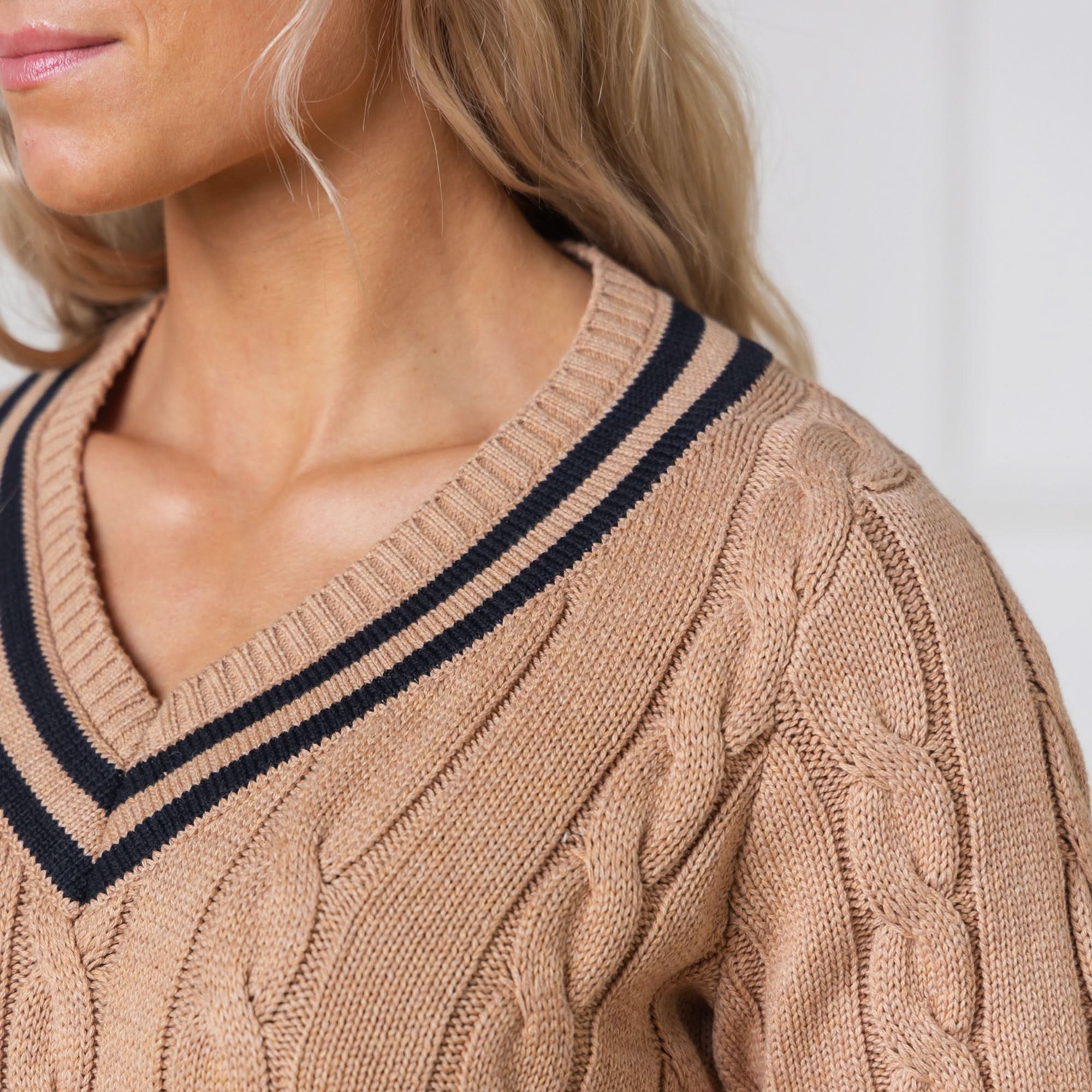 V-neck Cricket Sweater