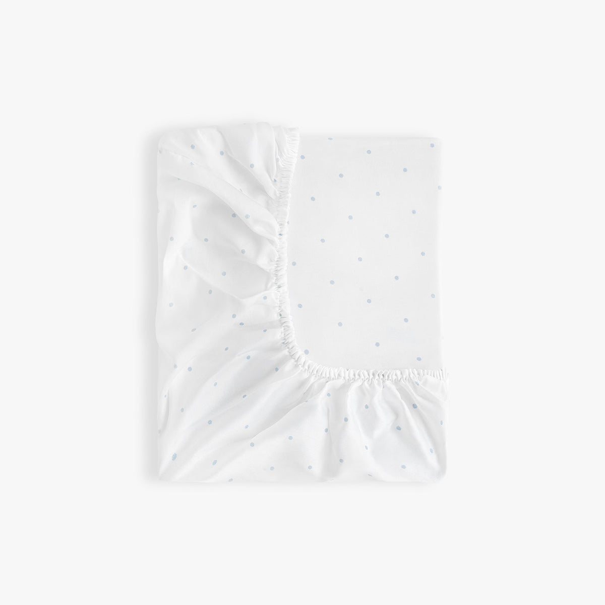 Classic Polka Dot Crib Sheet - Blue