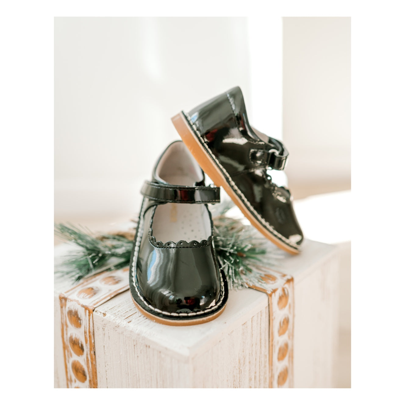 Caitlin Scalloped Patent Mary Jane