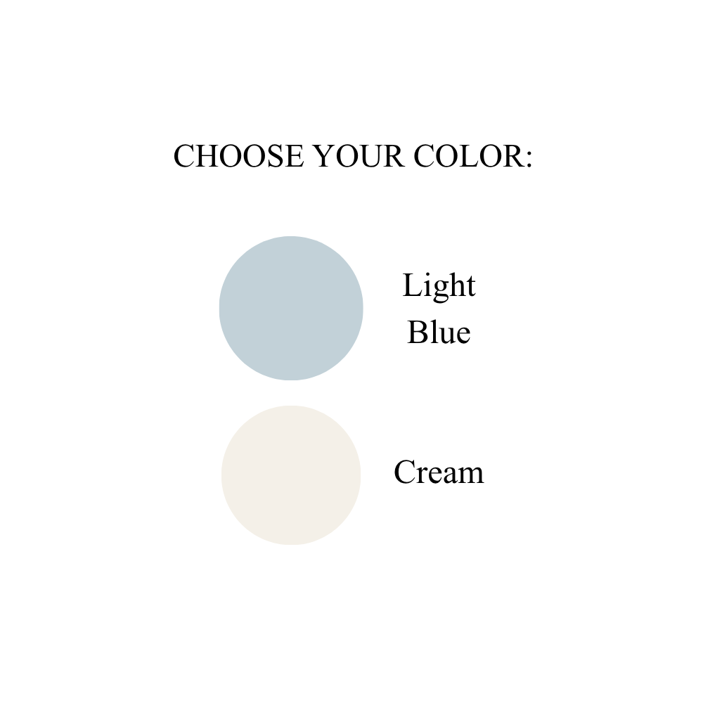 Powder Blue Cotton Zipper