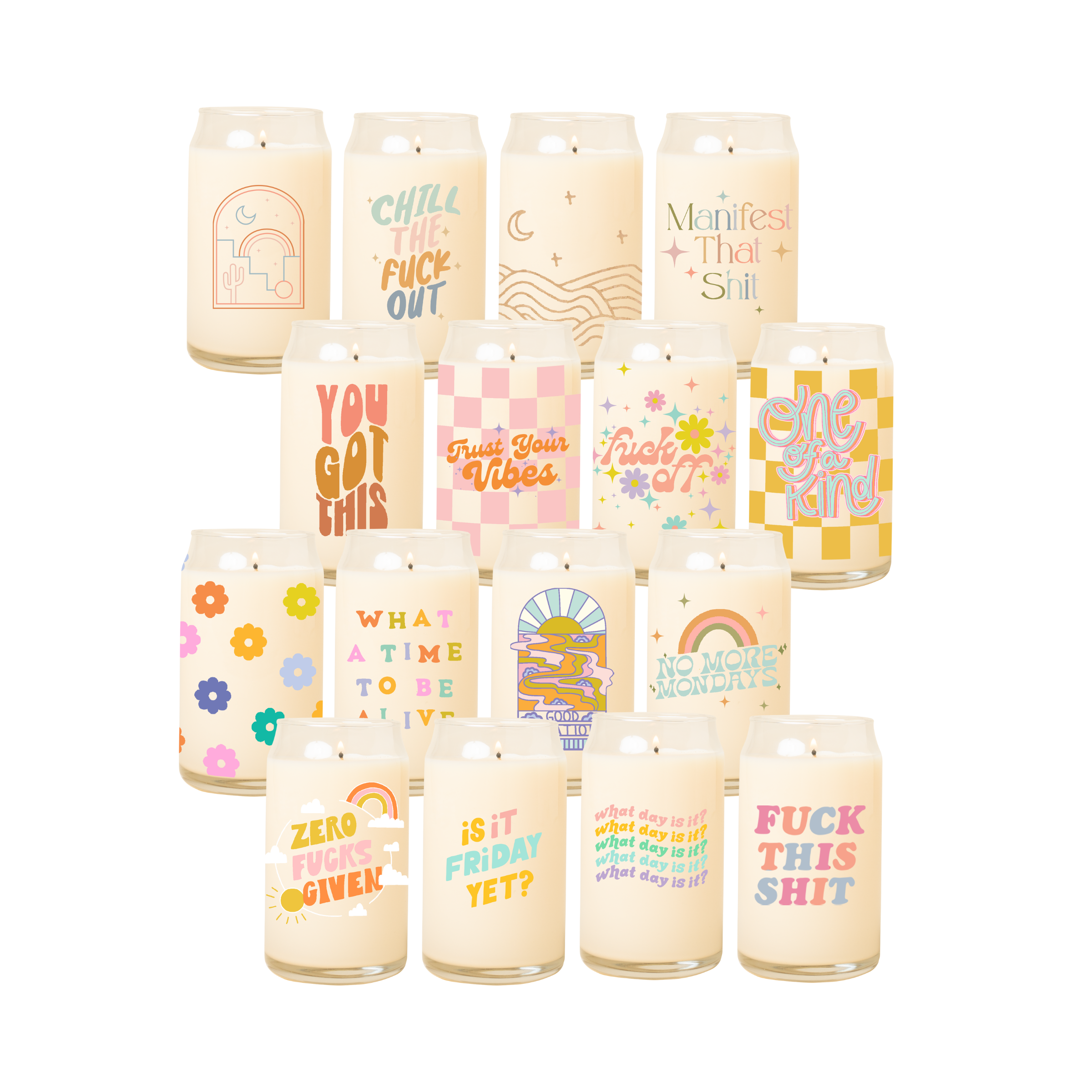 Candle Can Glass - Toot Sayings