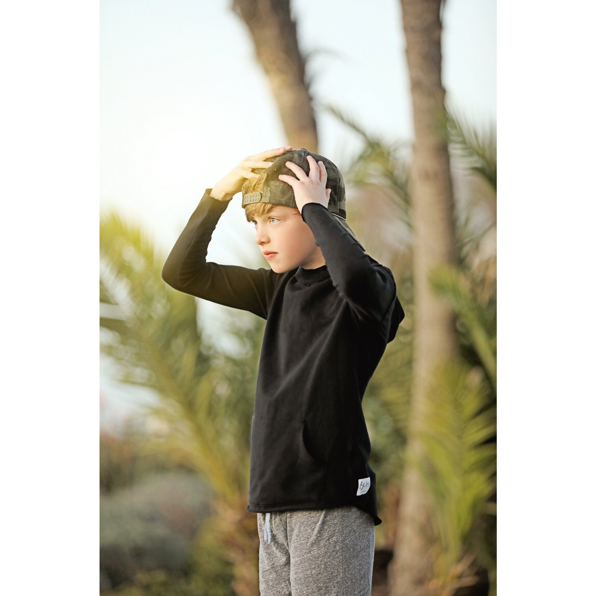 Organic Benji Kids’ Hoodie  Black