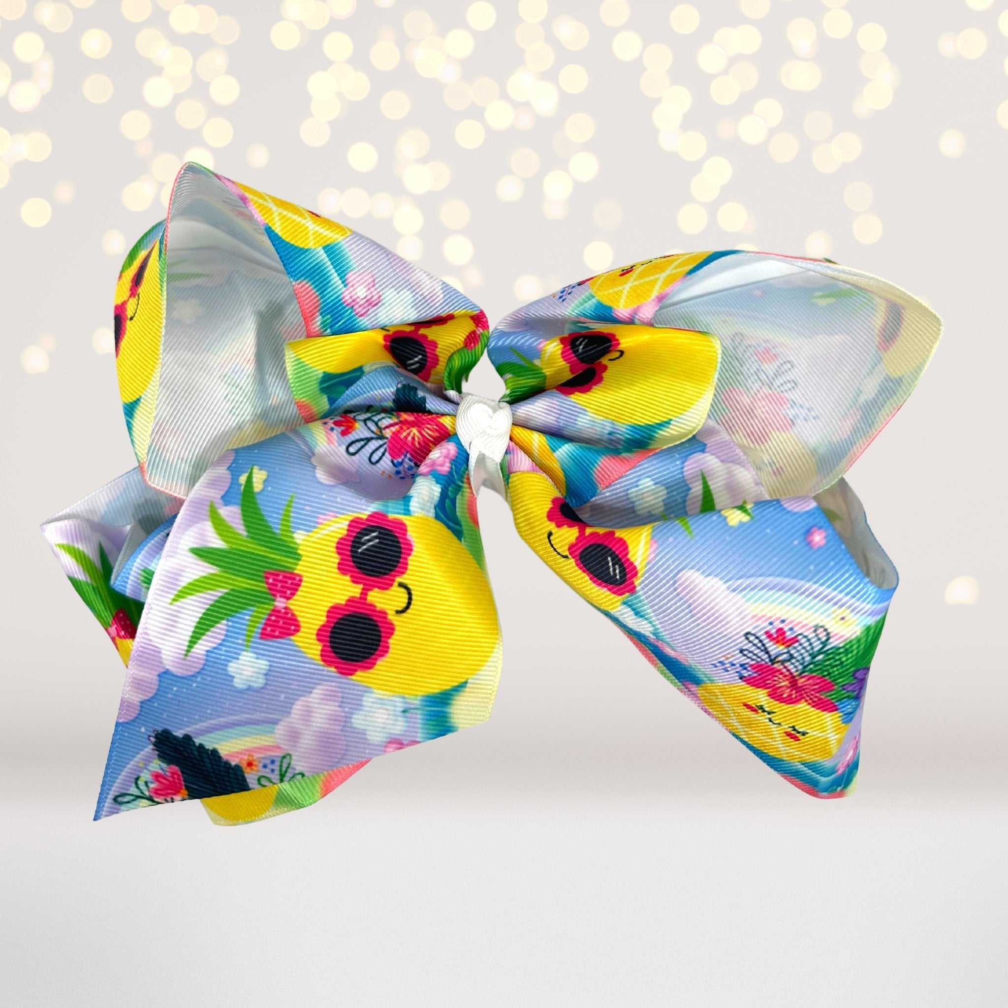 Fun Fruit Hair Bows- 8 Inches Wide