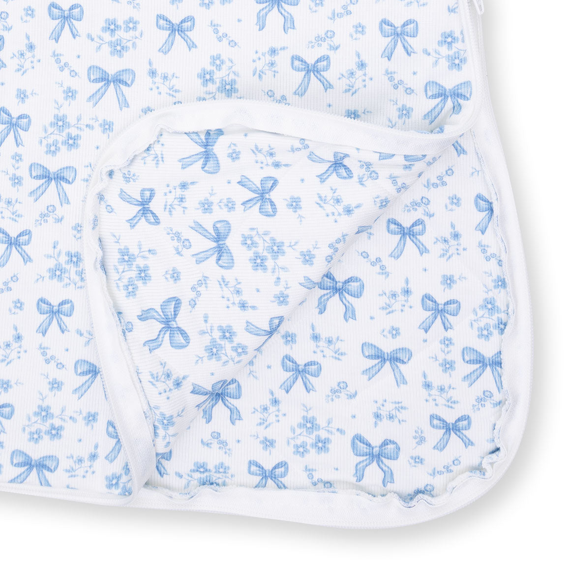 Blue Bows And Flowers - Sleep Bag