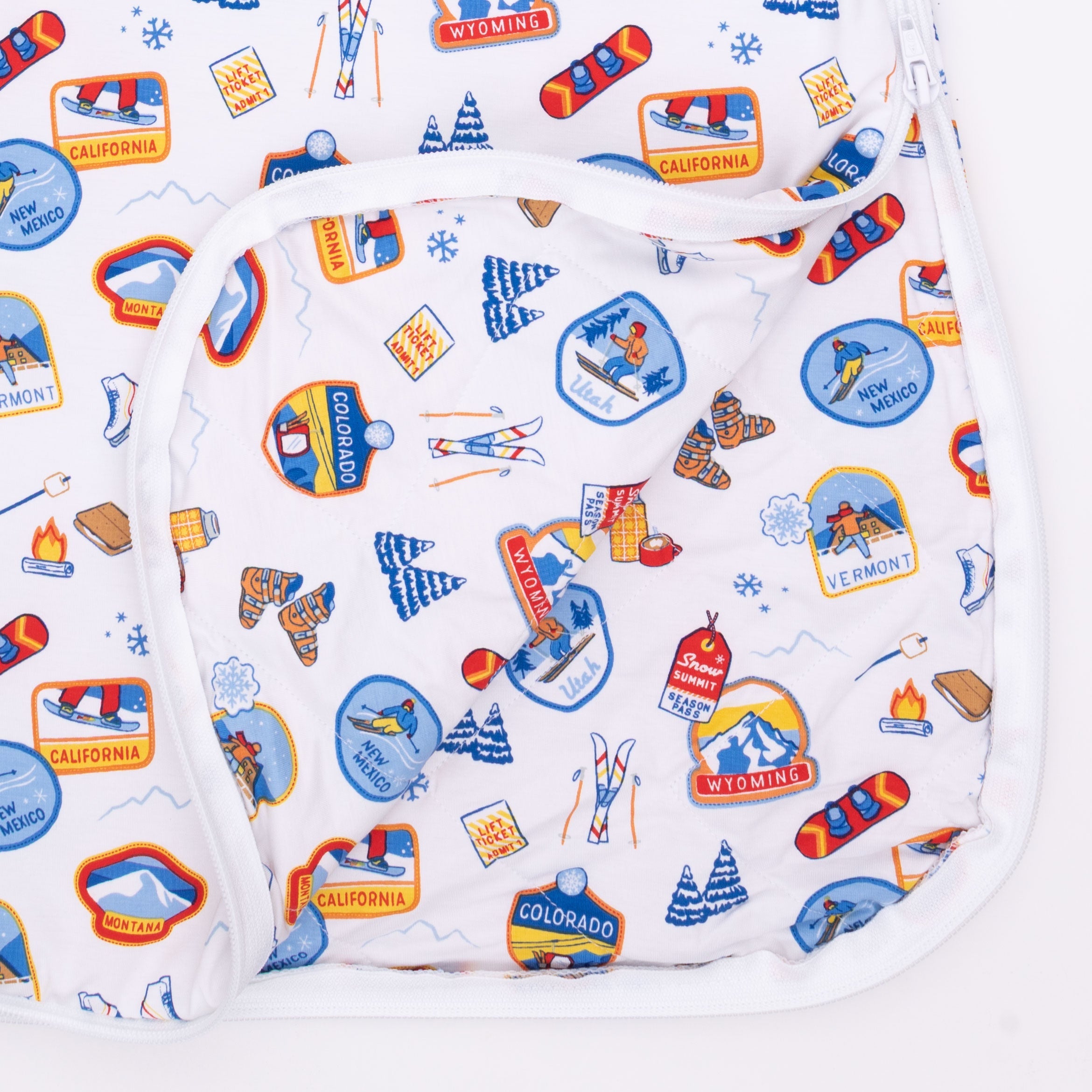 Vintage Ski Patches - Sleep Bag