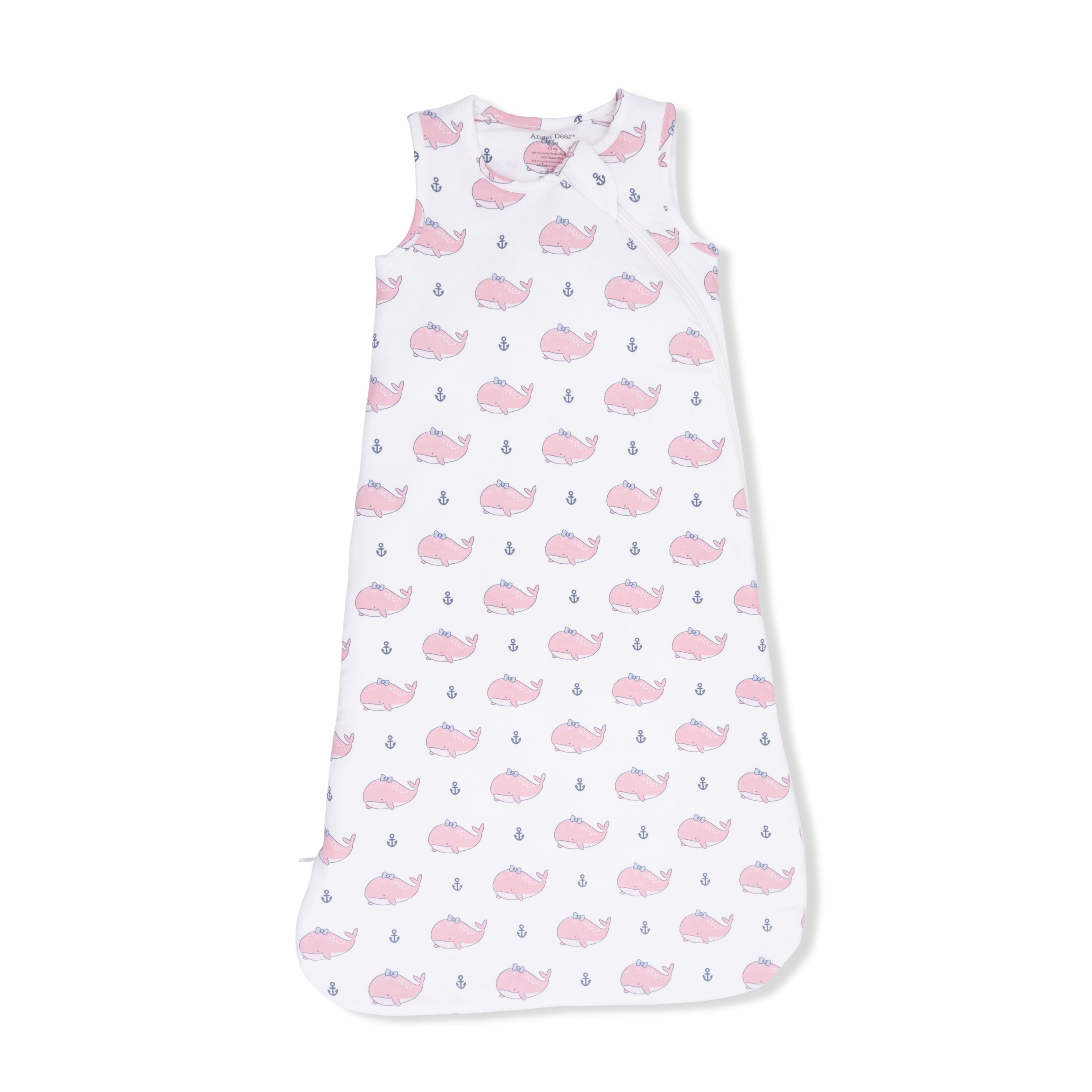 Bubbly Whale With Bow Pink - Sleep Bag