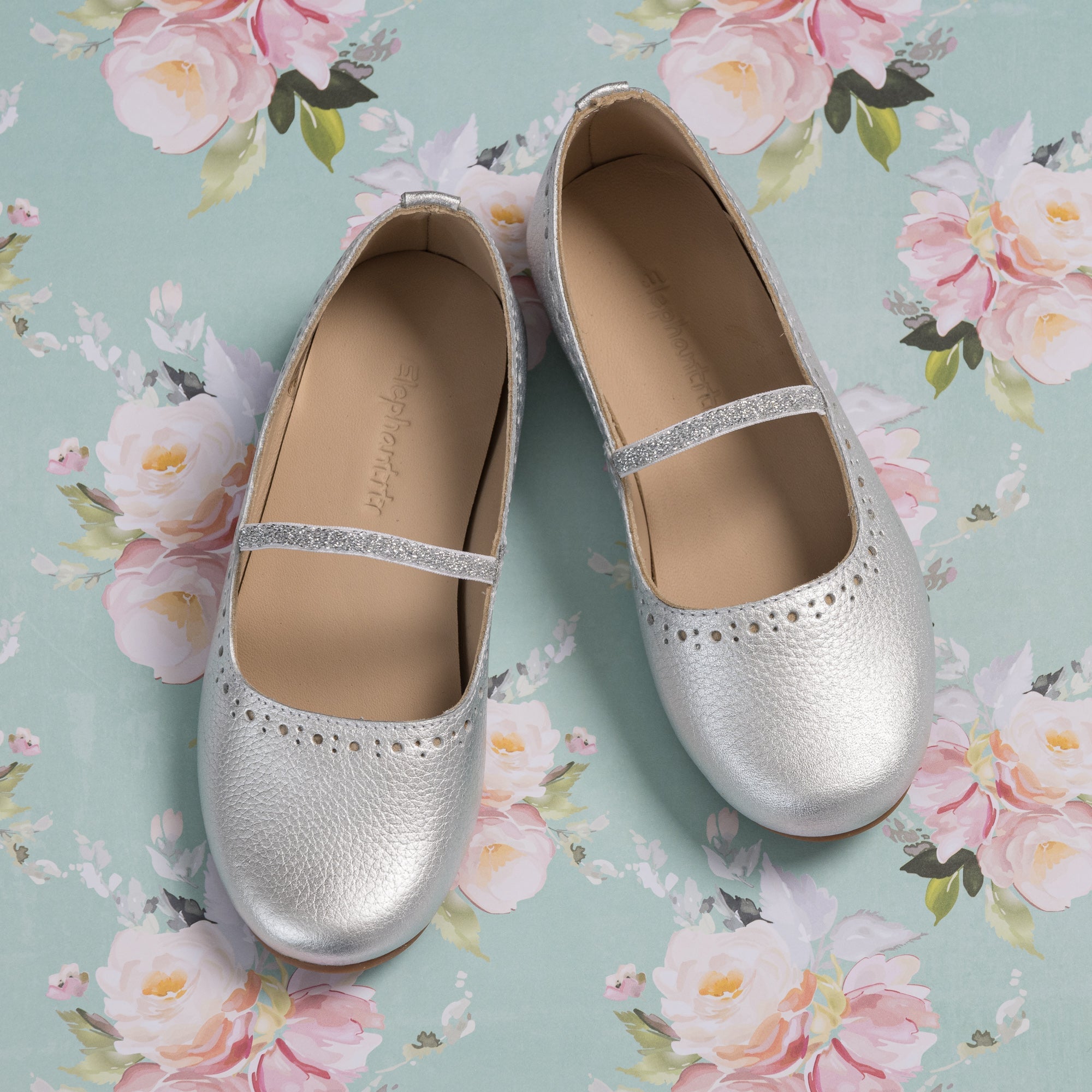 Sasha Ballerina Flat Silver