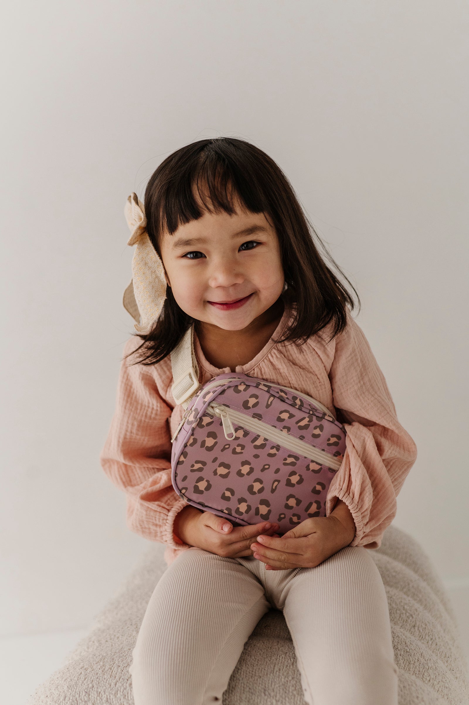 Girls Mini Belt Bag In Cheetah