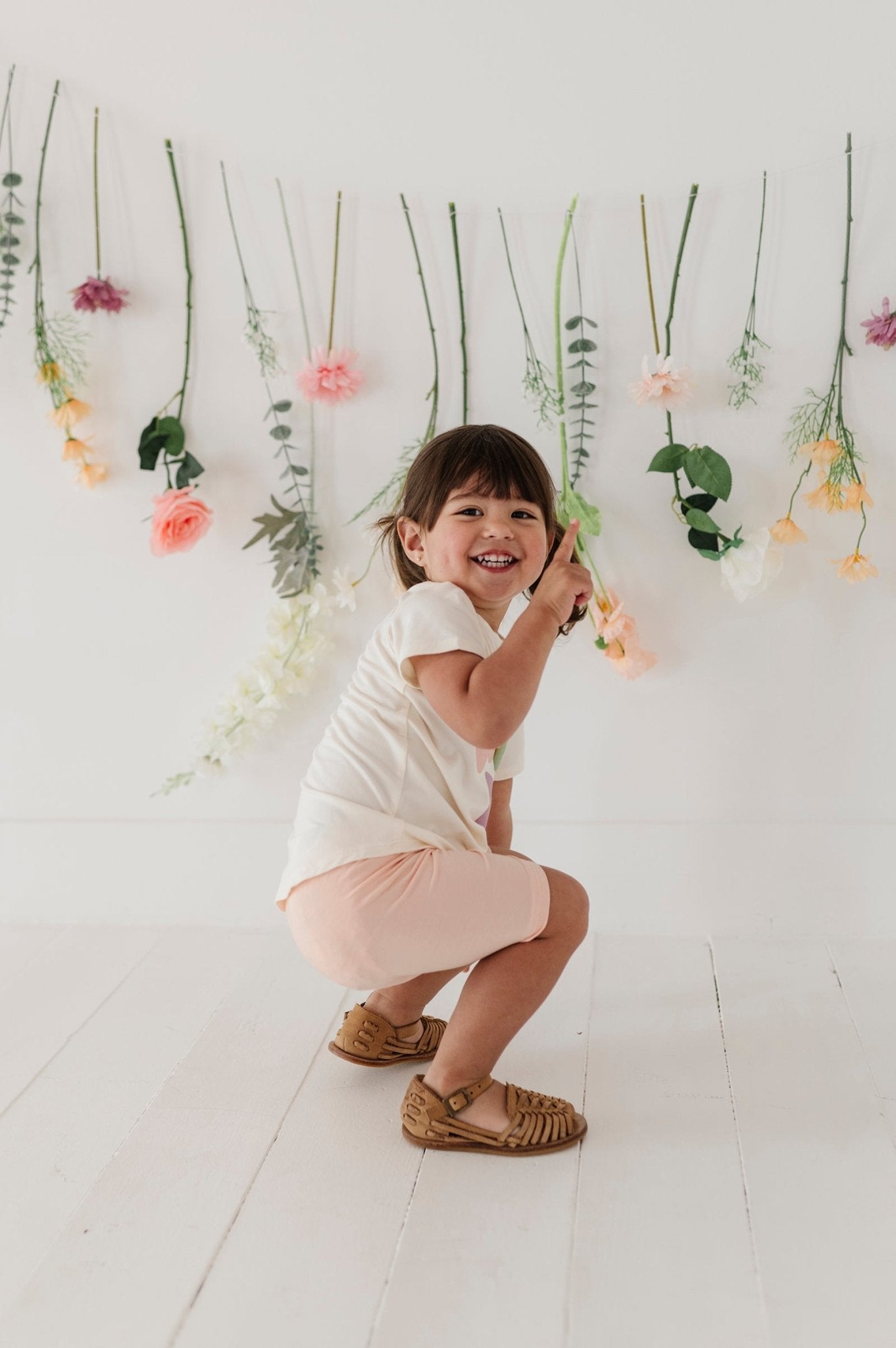 Girls Biker Shorts In Peachy Blush