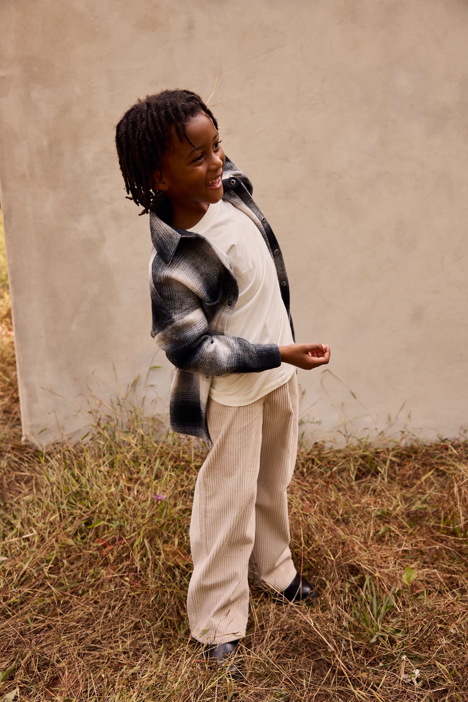 Organic Cotton Corduroy Wide Leg Pant