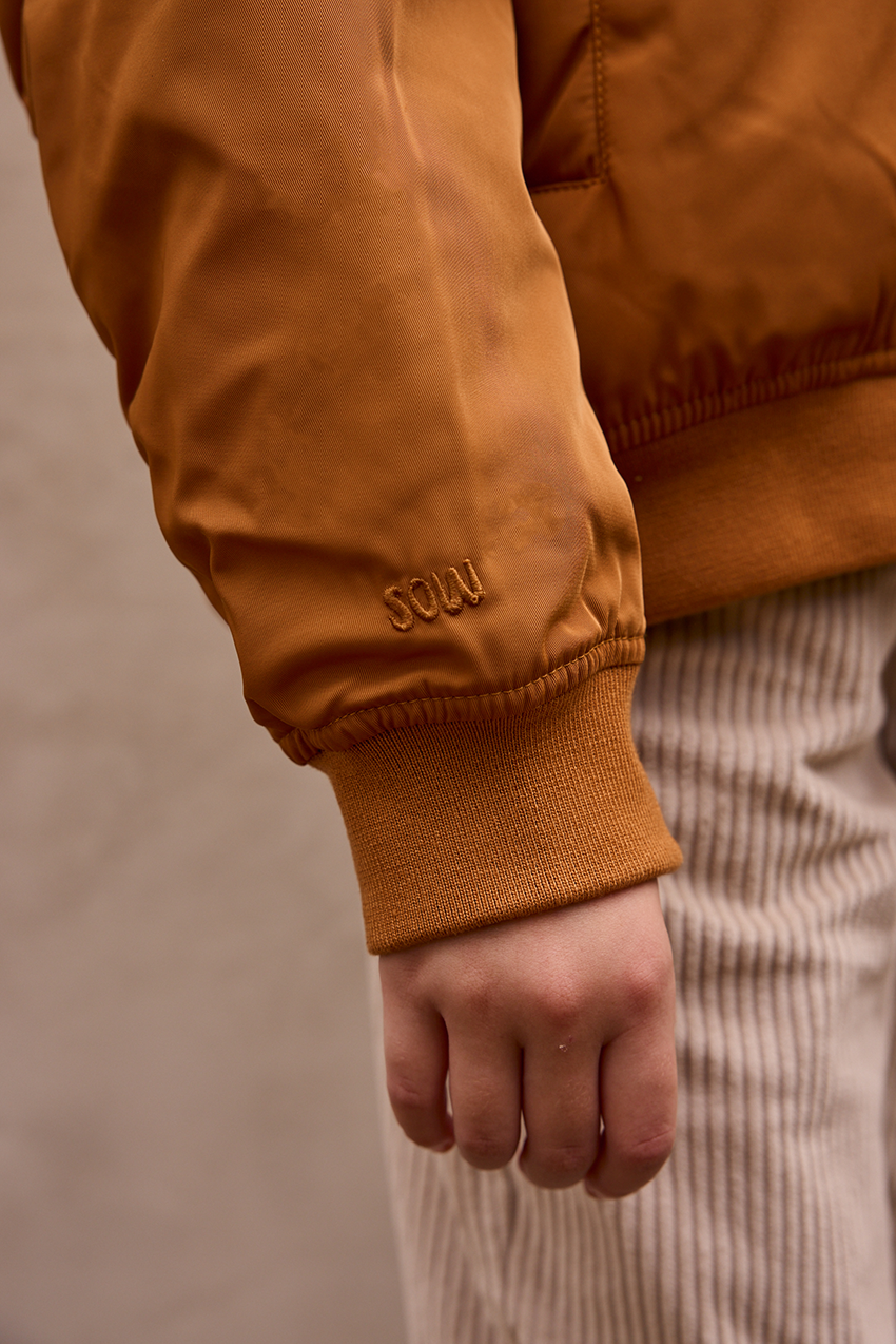 Padded Bomber Jacket With Removable Hood