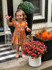 At The Table Long Sleeve Ruffle Twirl