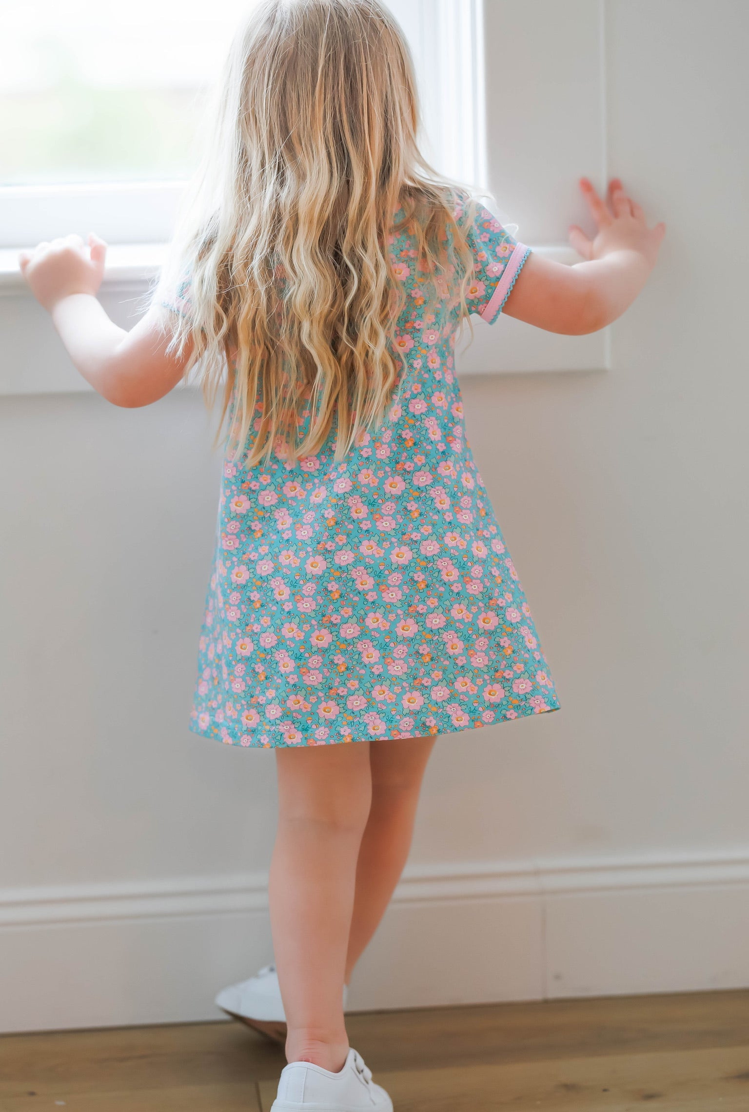 Summer Floral T-shirt Dress