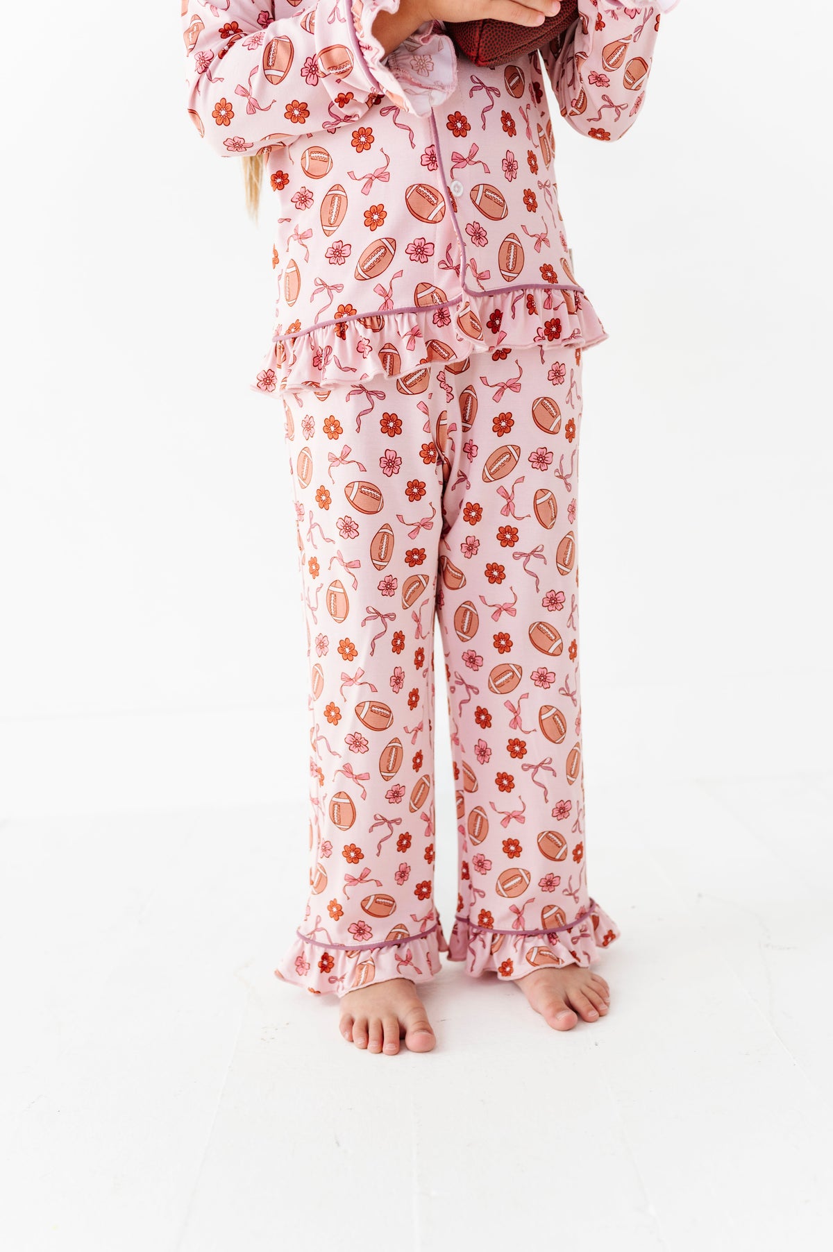 Friday Night Florals Ruffle Button Up Set (est Ship Time 2-3 Weeks)