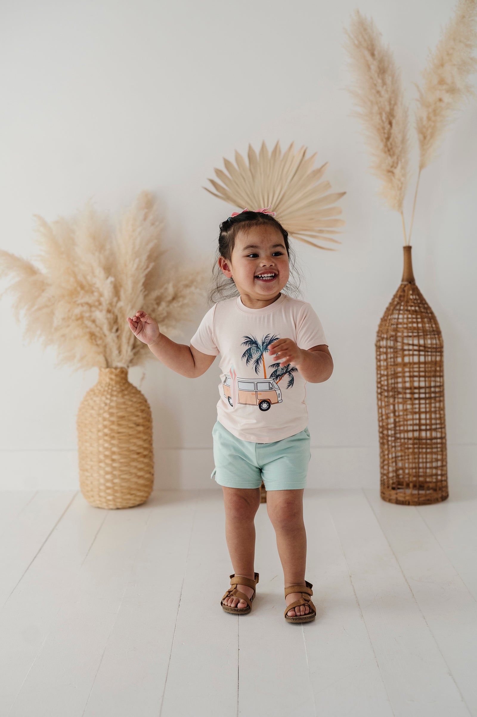 Girl's Tie-back Romper