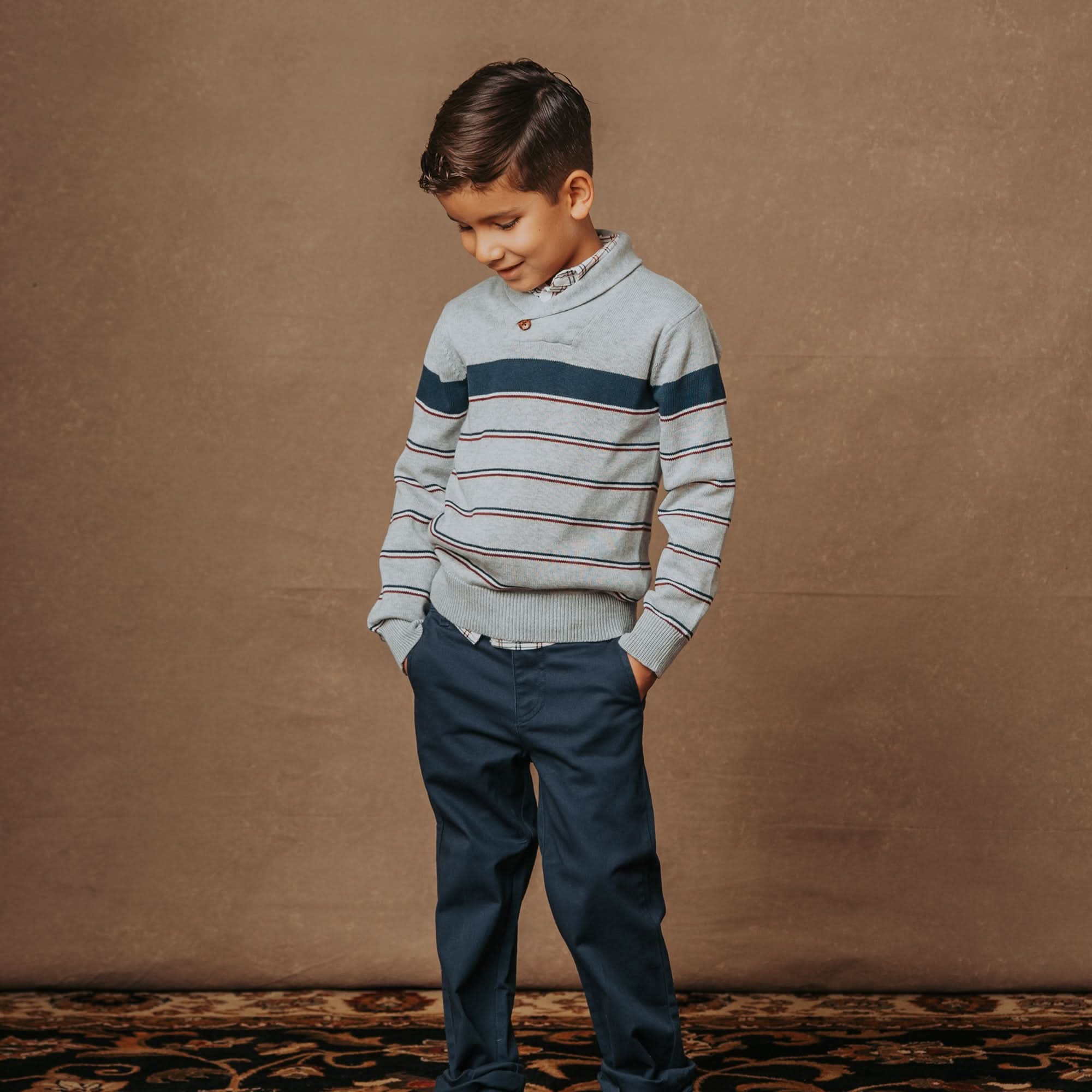 Organic Shawl Collar Sweater - Baby