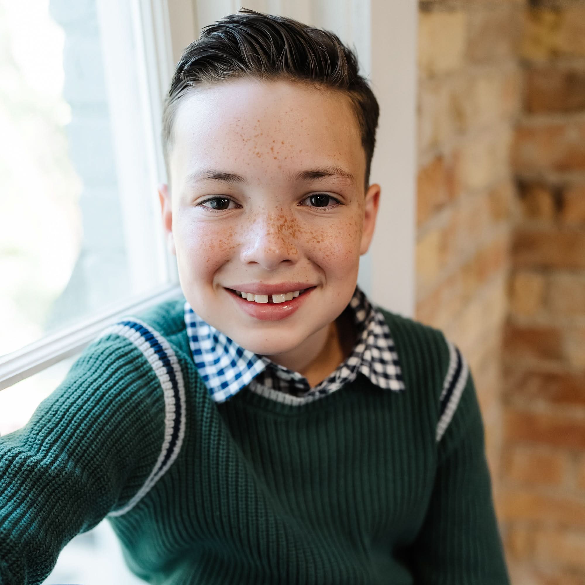 Organic Stretch Poplin Roll-up Shirt