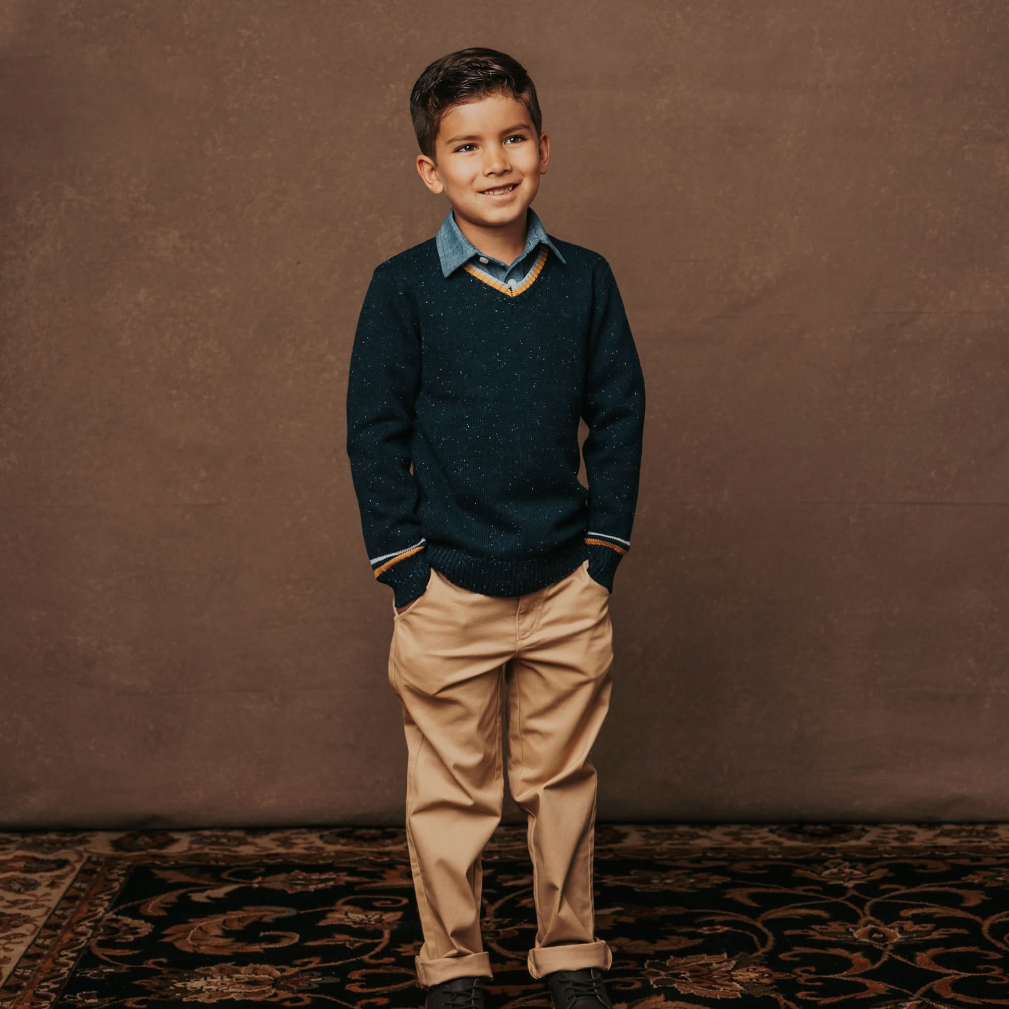 Organic V-neck Sweater