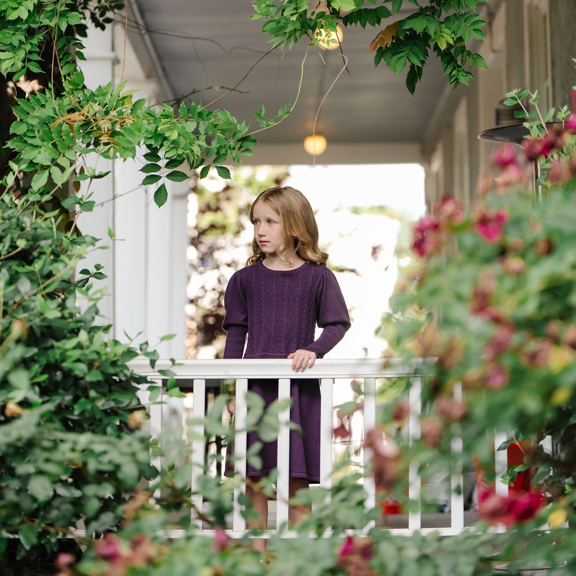 Organic Cable Bodice Sweater Dress - Baby