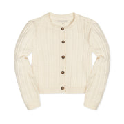 Organic Chevron Cable Cardigan
