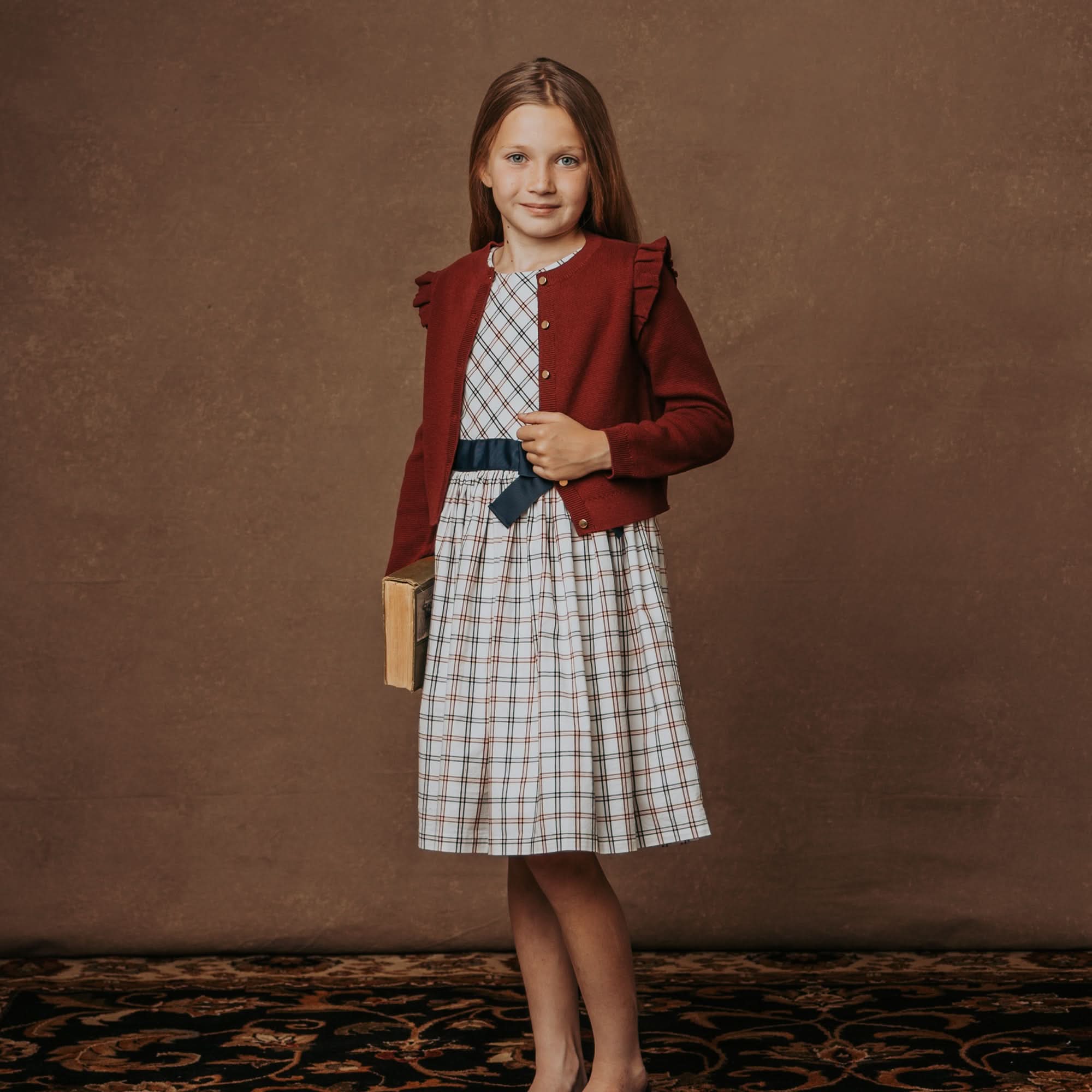 Organic Stretch Poplin Sash Dress