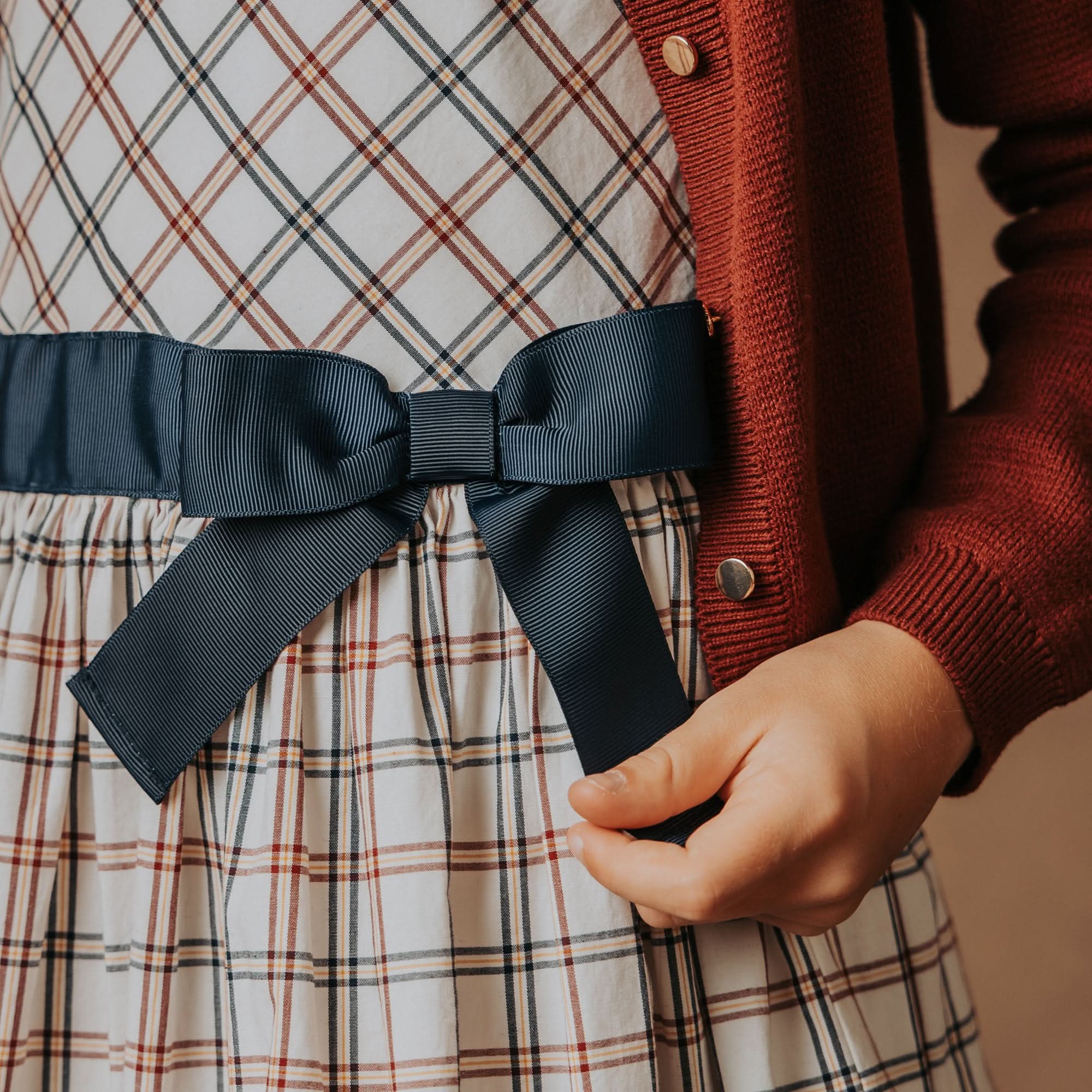 Organic Stretch Poplin Sash Dress