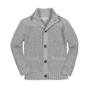 Organic Mock Neck Cardigan
