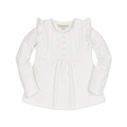 Organic Pintuck Flutter Knit Top