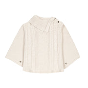 Organic Split Collar Sweater Cape - Baby