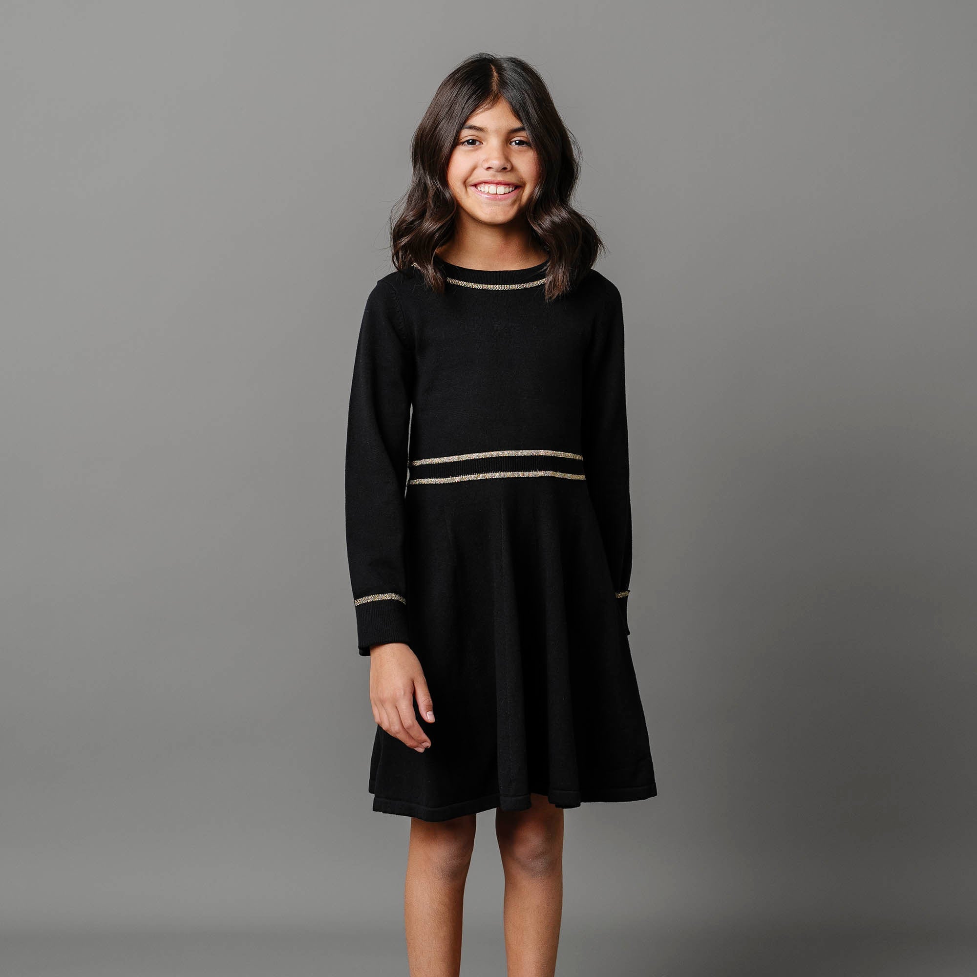 Organic Ruffle Collar Sweater Dress - Baby