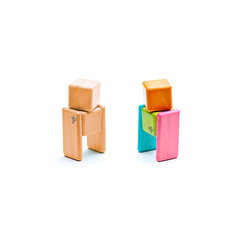 Original Pocket Pouch <br>magnetic Wooden Blocks <br>8 Pieces