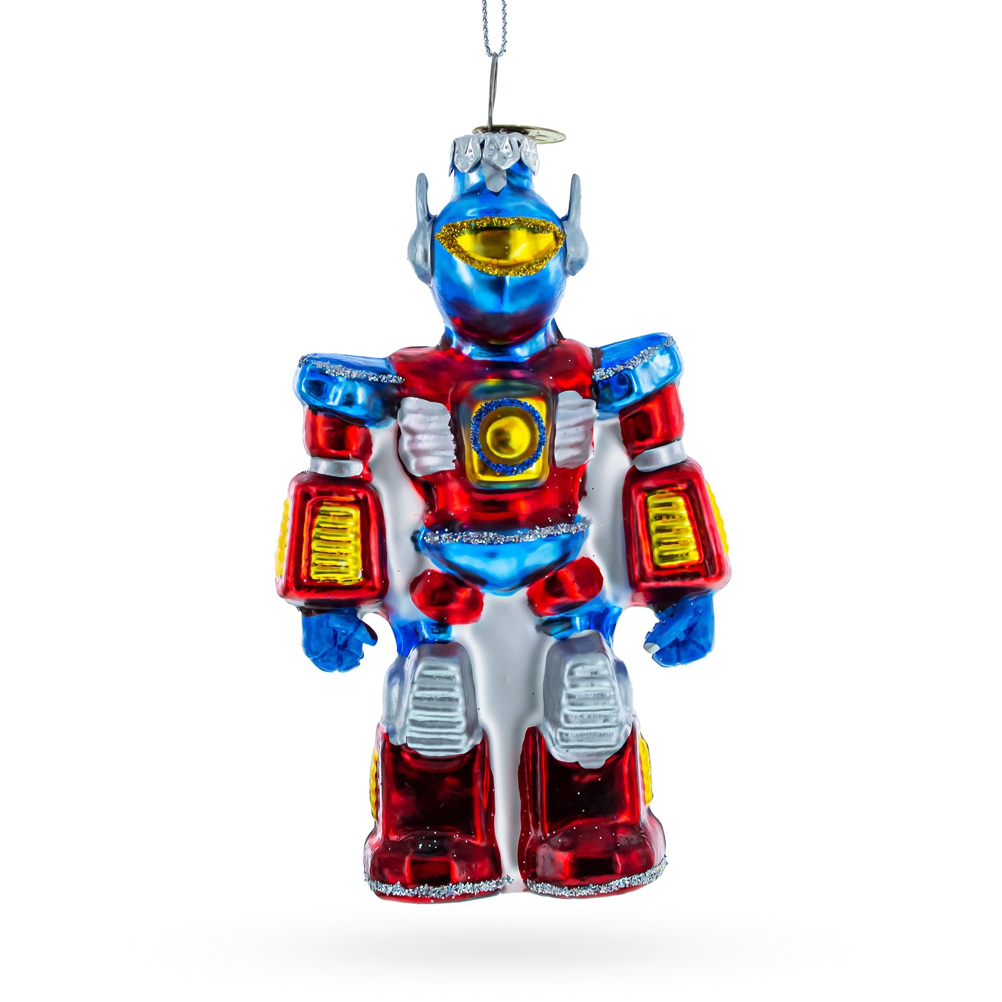 Shape-shifting Robot - Blown Glass Christmas Ornament