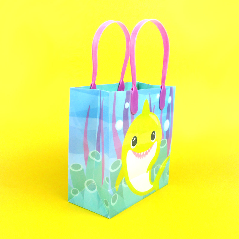 Shark Family Themed Party Favor Bags Treat Bags - Set Of 6 Or 12
