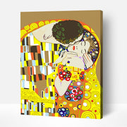 Kiss – Paint By Numbers Kit | Artwille | 14x18 Inch Canvas