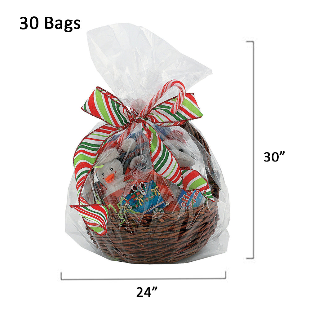 Clear Pvc Shrink Bag Party Favor Treat Bags 24"x 30" 12 Pack