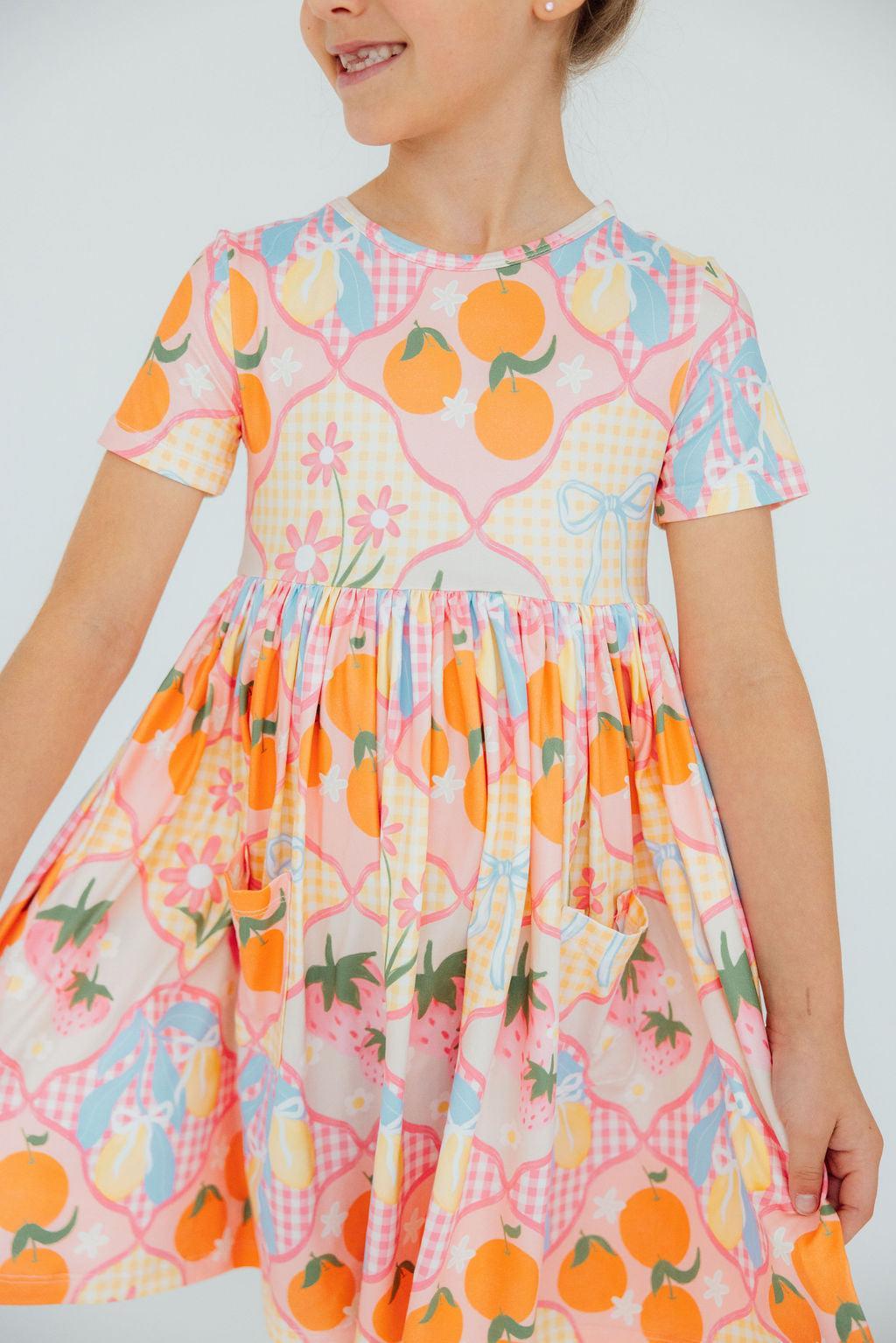 Summer Picnic S/s Pocket Twirl Dress