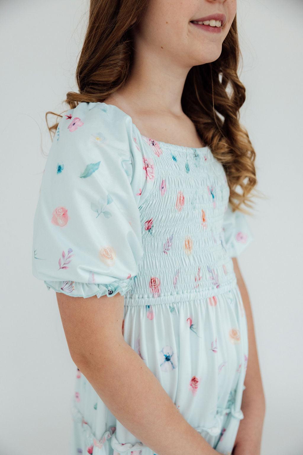 Butterfly Ballet Smocked Ruffle Dress
