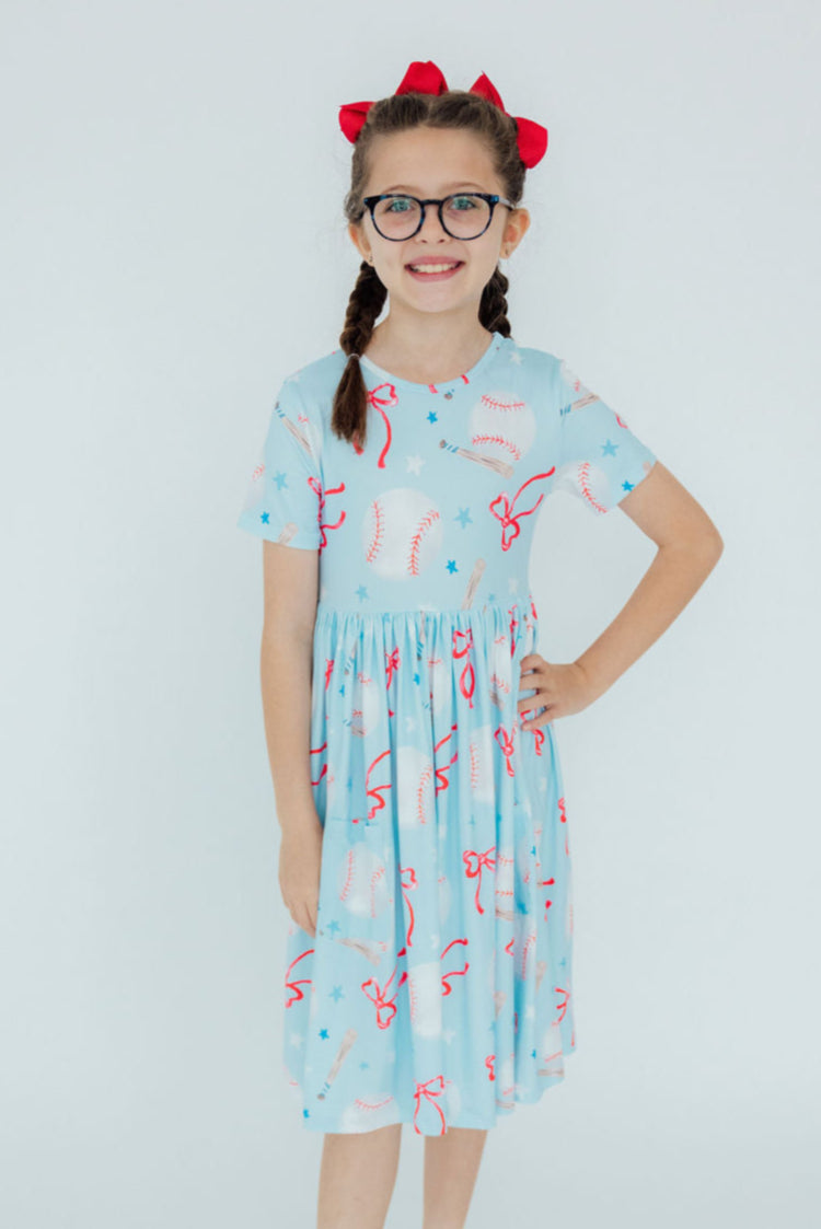 Grand Slam Glam S/s Pocket Twirl Dress