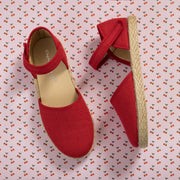 Linen Classic Espadrille Red
