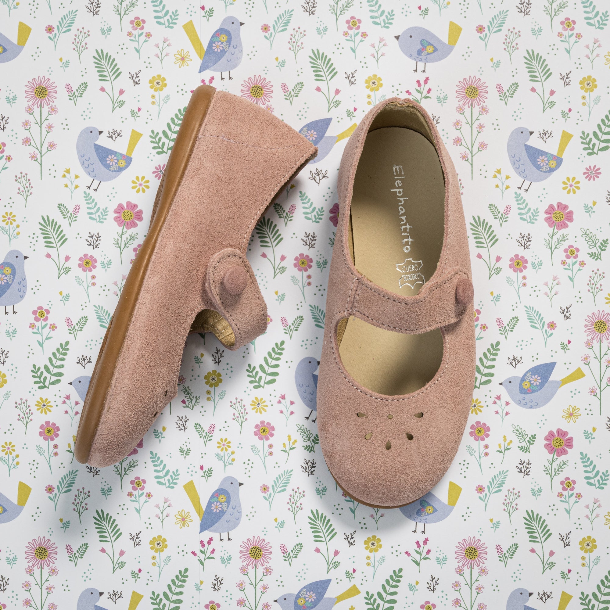 Andi Mary Jane Suede Rose