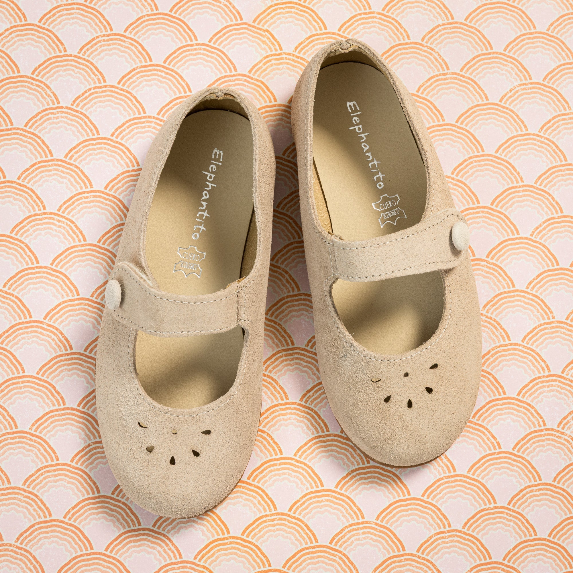Andi Mary Jane Suede Beige