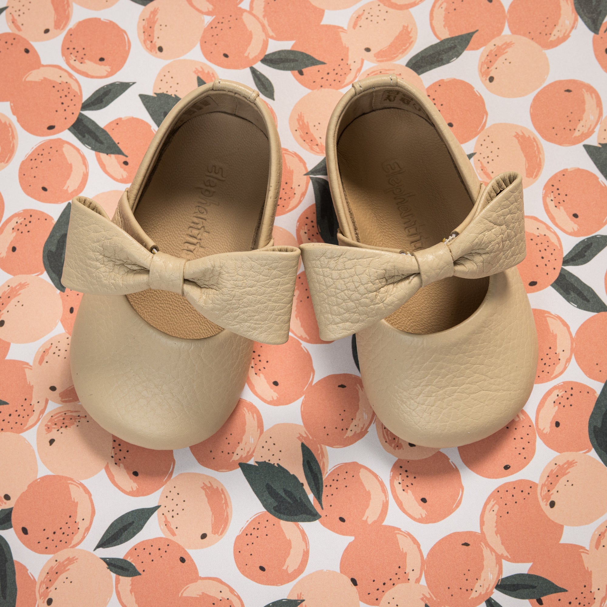 Baby Ballerina With Bow Cream