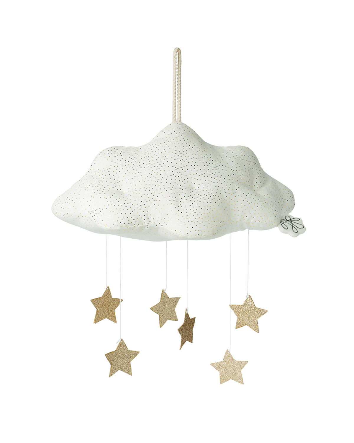 Plush Picca Loulou Cloud Corduroy White With Stars 13"
