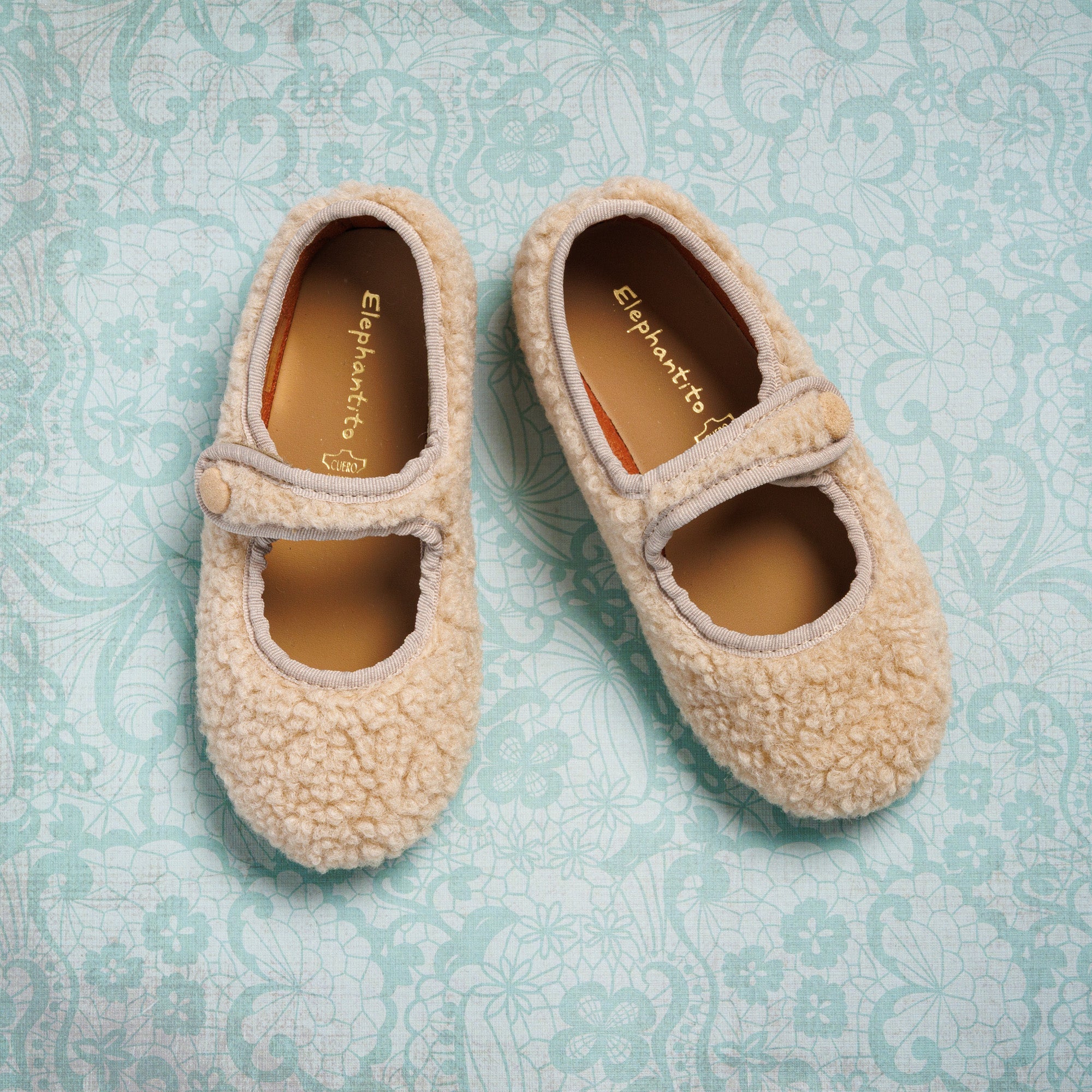 Shearling Mary Jane Beige