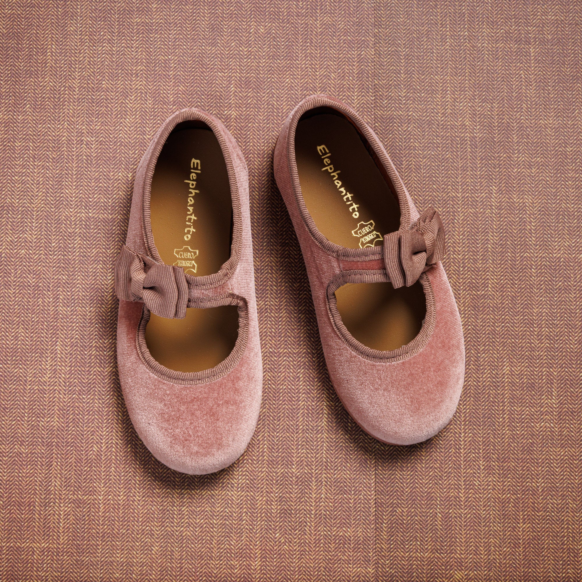 Velvet Bow Mary Jane Rose