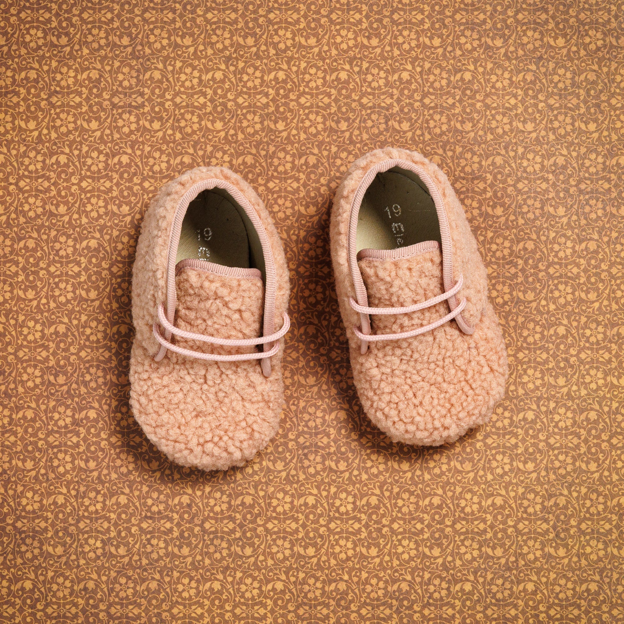 Shearling Baby Bootie Pink