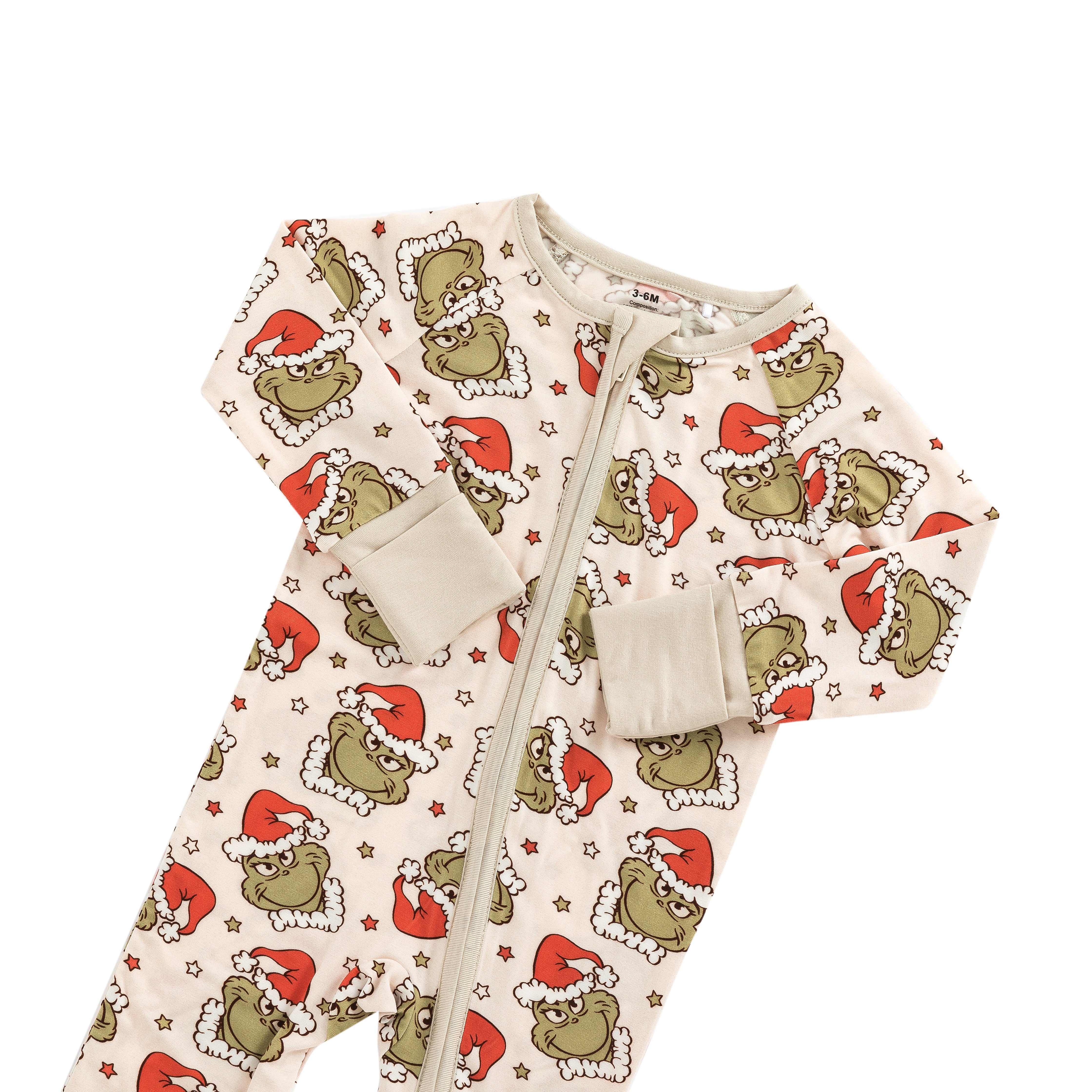 Grinchy Cheer (convertible Zip Footies)