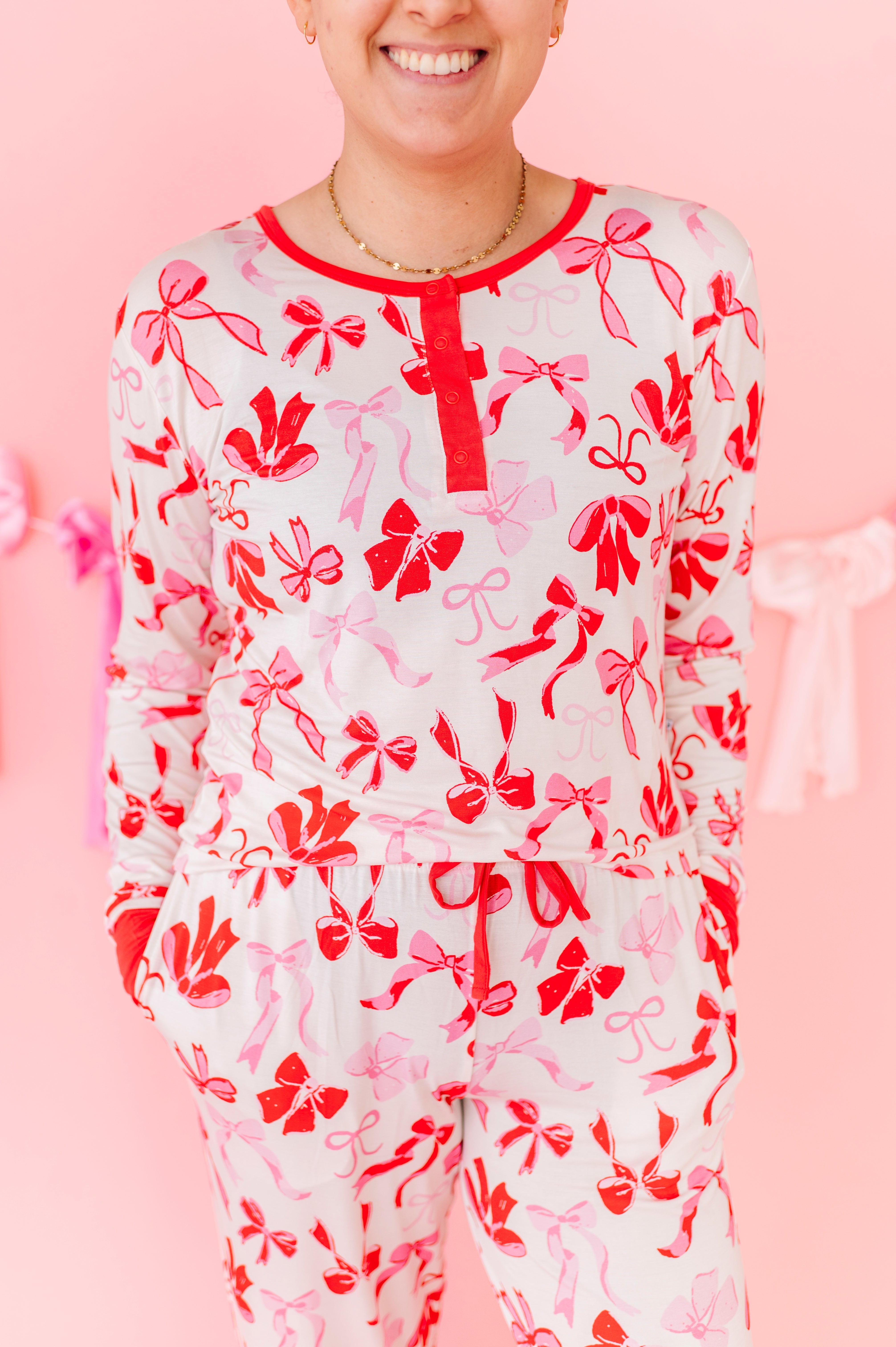 Blushing Bows Women's 2- Piece Set